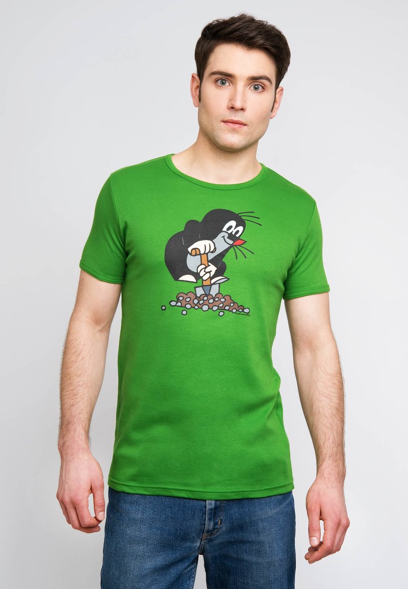 LOGOSHIRT "DER KLEINE MAULWURF"-PRINT - Triko s potiskem - hell oliv