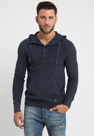 Strickpullover - mottled blue