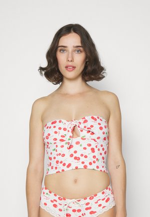 Frankies Bikinis ROCKY - Πάνω μέρος μπικίνι - white and red