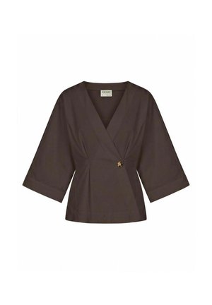 Vero Moda, SHIRT AWCELIA SHIRT - Blouse - chocolate torte