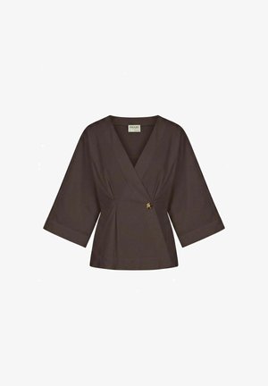 Vero Moda, SHIRT AWCELIA SHIRT - Blouse - chocolate torte