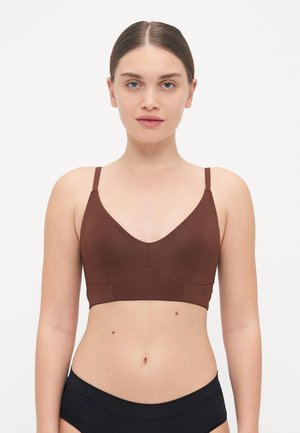 SMOOTHED REALITY PLUNGE BRA - Bustier - bossed up brown