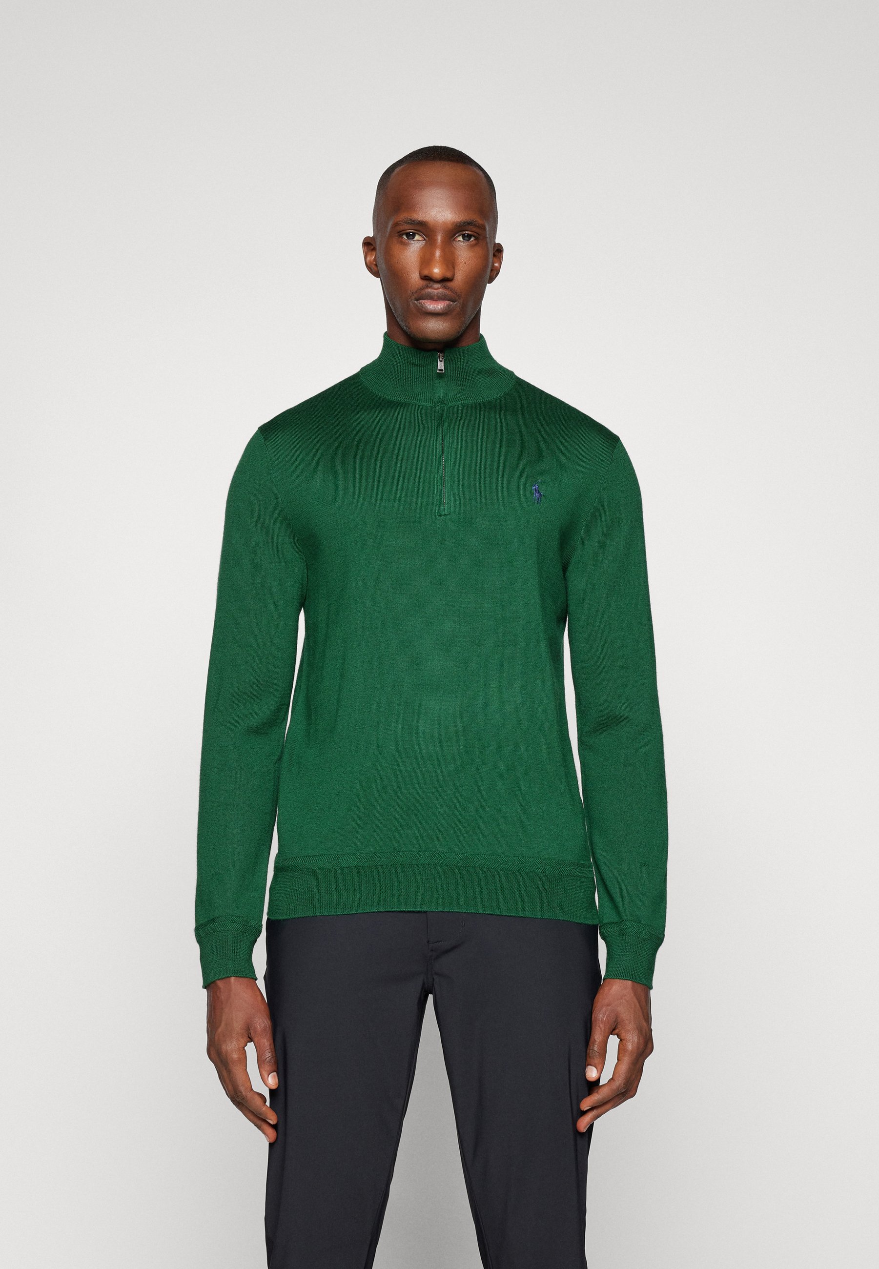 Polo Ralph Lauren LONG SLEEVE - Maglione - new forest/navy/verde scuro -  Zalando.it