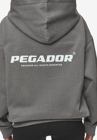 Pegador RAMIRA OVERSIZED - Mikina so zipsom - washed deep grey white