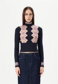 BDG Urban Outfitters ARGYLE  - Camisola - navy