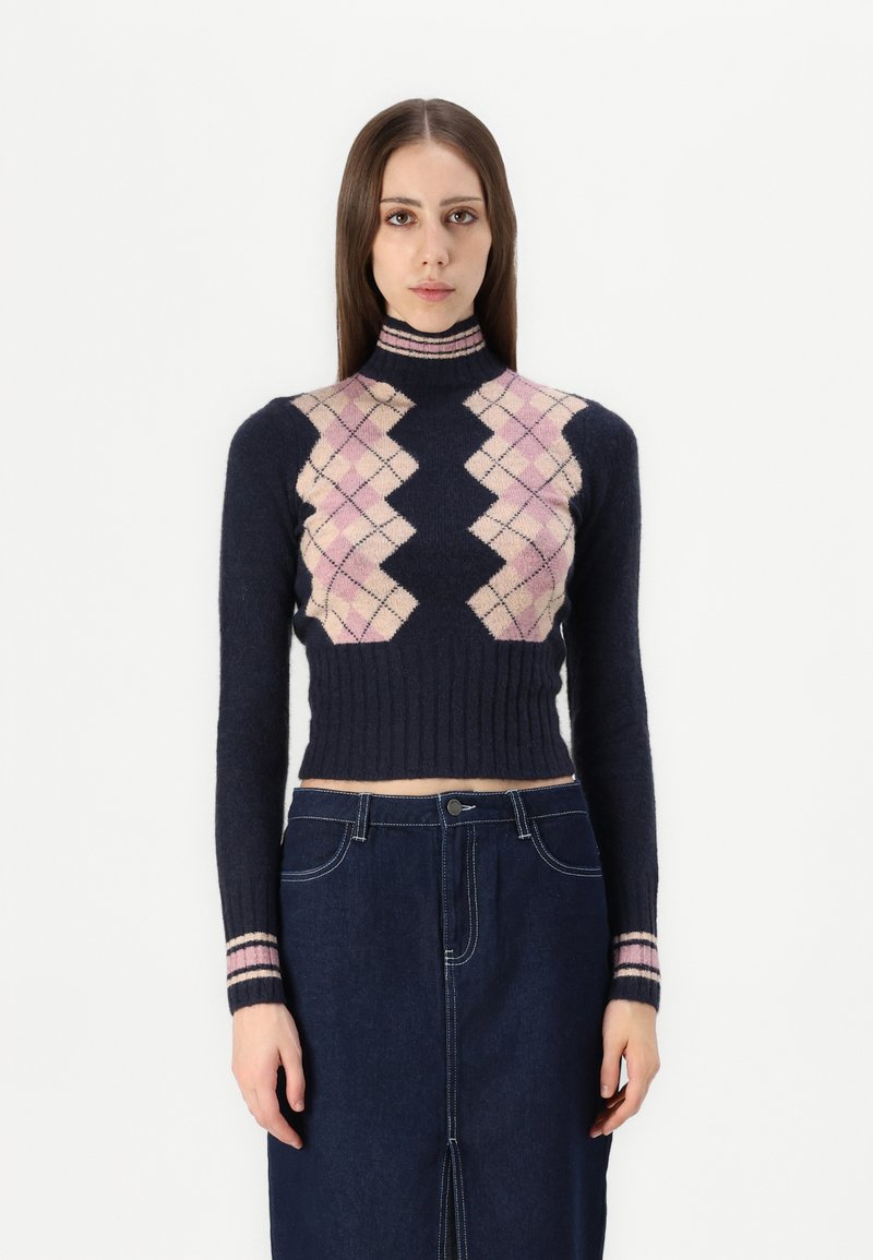 BDG Urban Outfitters ARGYLE  - Camisola - navy