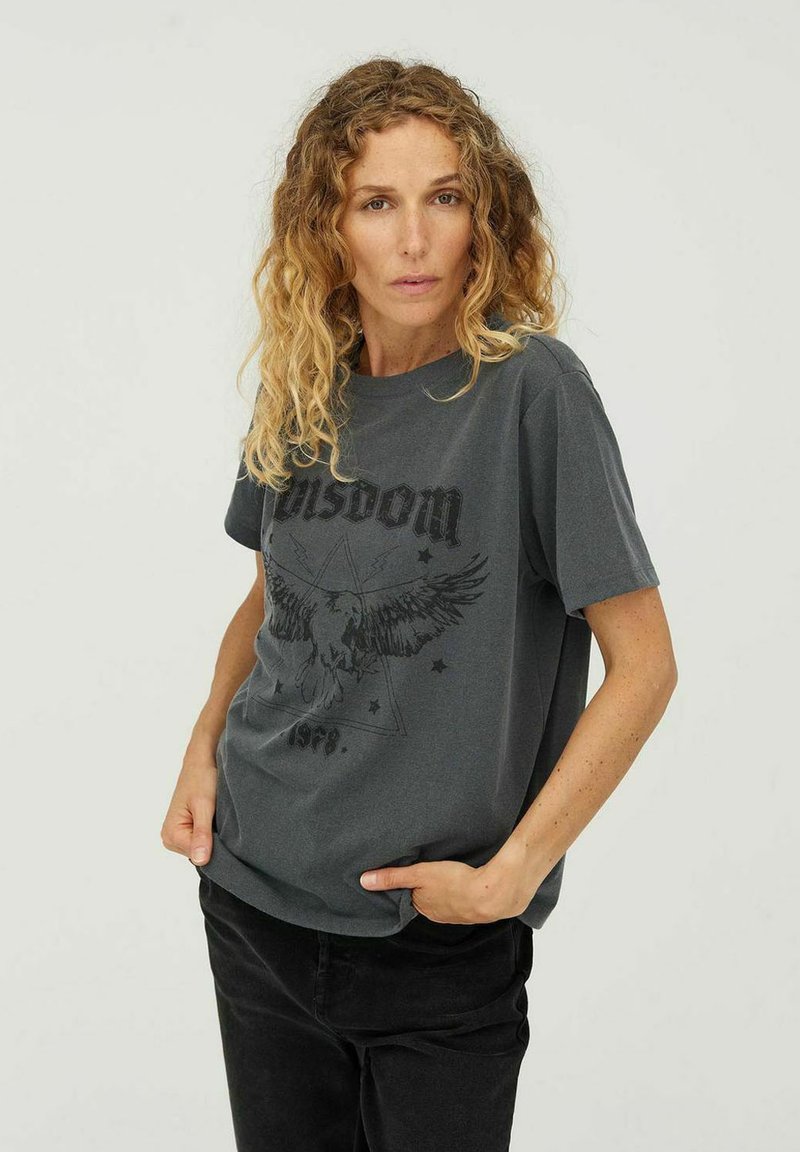 mbyM WISDOM - Trükipildiga T-särk - grey/hall - Zalando.ee