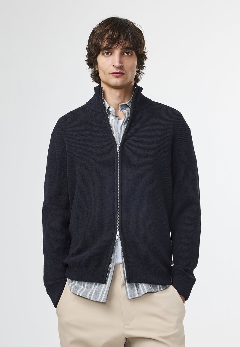 NN.07 DANNY FULL ZIP - Strickjacke - black