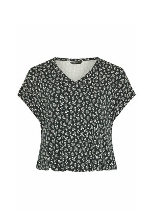 Yours Clothing, PLUS SIZE SHORT SLEEVE T-SHIRTS. - T-shirt con stampa - black