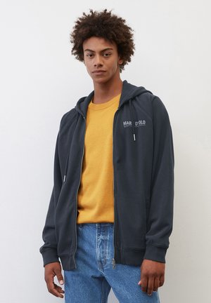 WITH HOOD WELT SIDE POCKETS CUFFS - Bluza rozpinana - dark navy