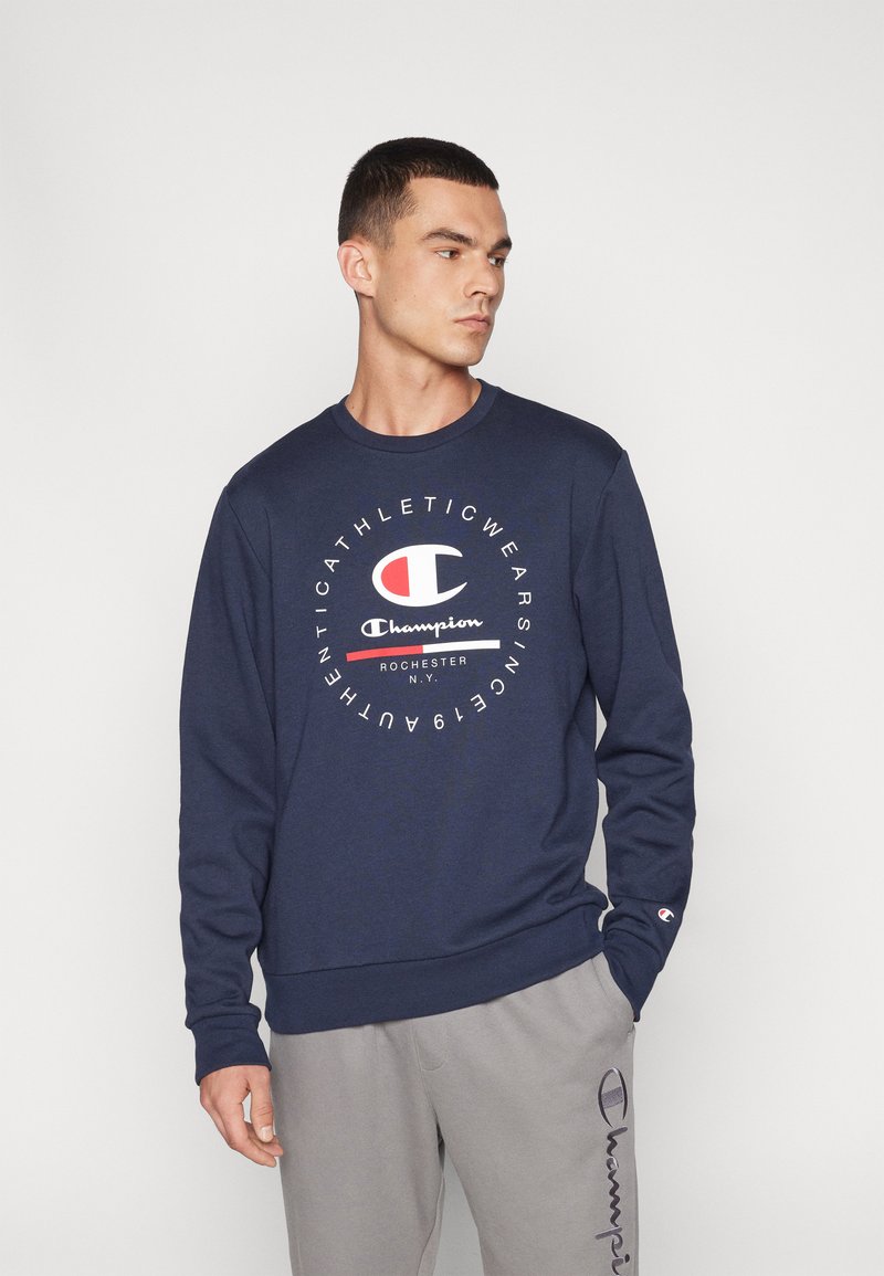 Champion GRAPHIC CREWNECK - Sudadera - dark blue