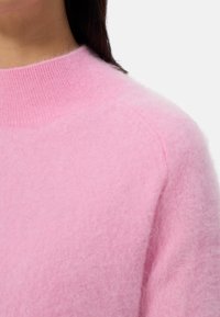 CASH-MERE MIT KURZEM STEHKRAGEN - Stickad tröja - hell pink