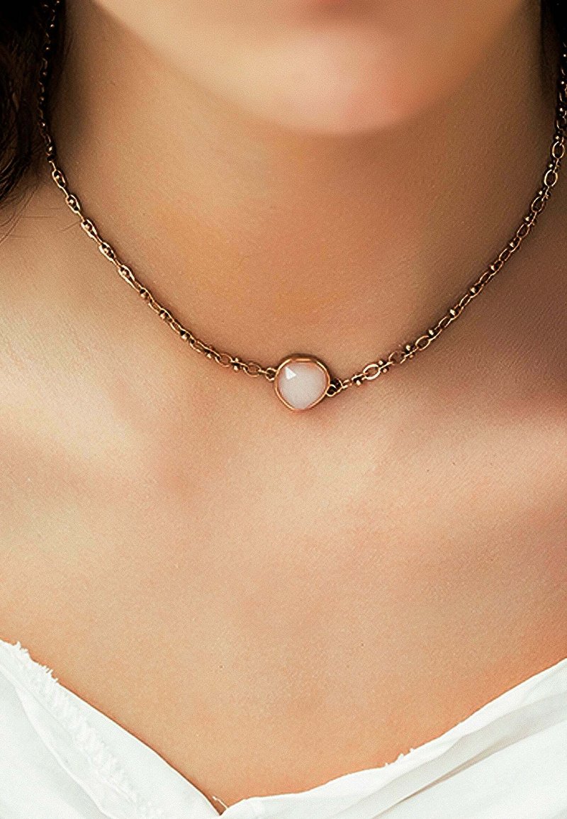 Victoria Hyde STONE JADE - Halskæder - rose gold-coloured