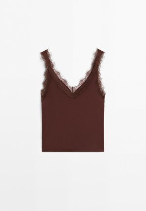 Massimo Dutti, Top - brown
