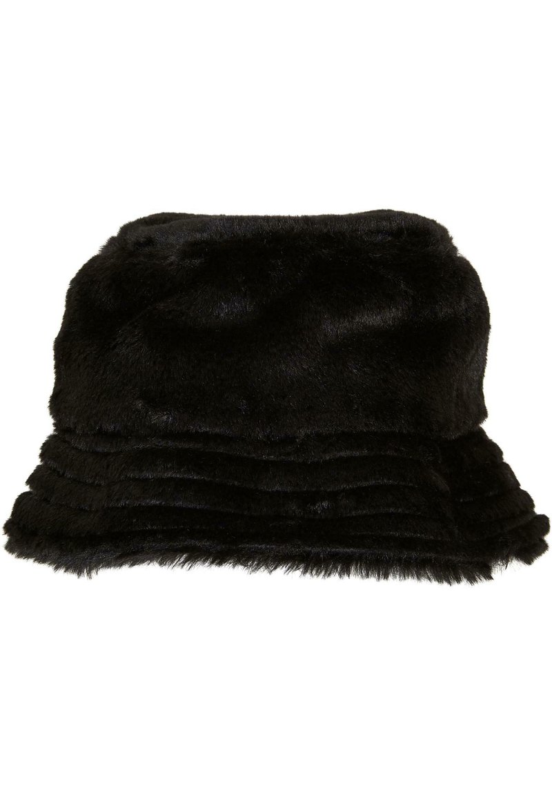 bucket hat fluffy black