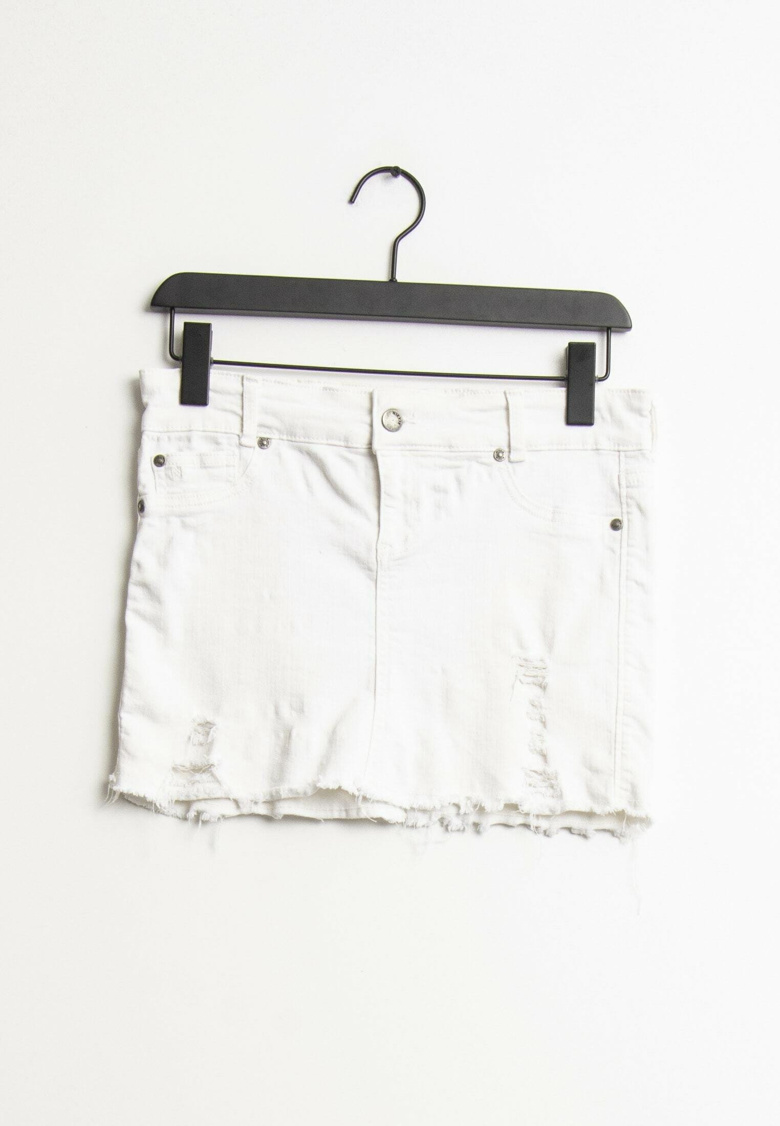 White jean skirt girls Clearance