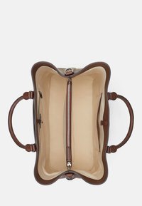 Lauren Ralph Lauren LEATHER LARGE MARCY SATCHEL - Handbag - dark mahogany