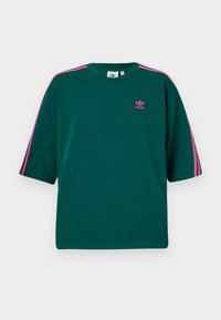 OVERSIZE TEE UNISEX - T-shirt print - collegiate green/semi lucid fuchsia