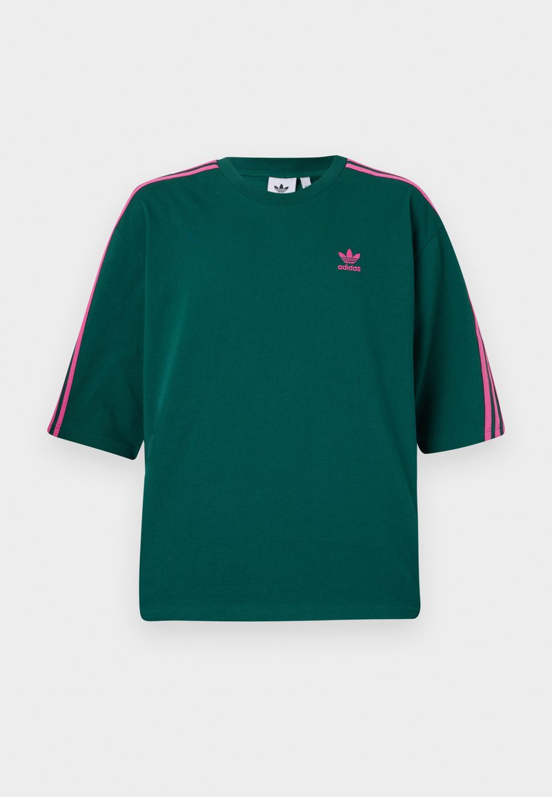 adidas Originals T-shirt print donkergroen