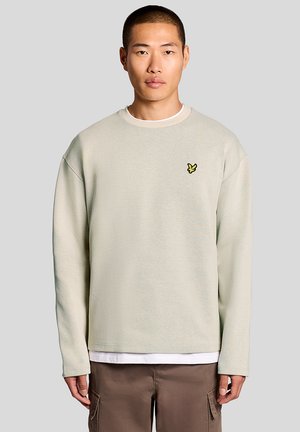 MID LAYERS RAISED JACQUARD CREW NECK - Sweatshirt - putty