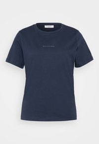 Marc O'Polo DENIM SHORTSLEEVE ROUNDNECK BASIC FIT WITH LOGO - Basic ...