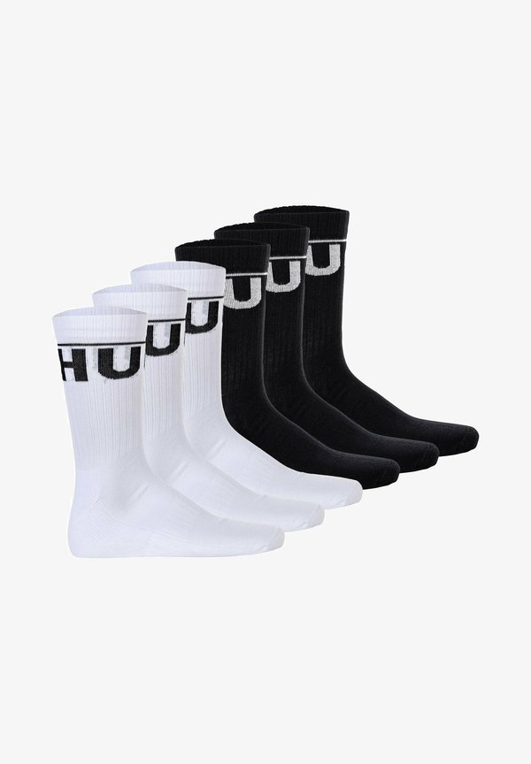 6ER PACK - ICONIC LOGO - Socks - schwarz weiß1