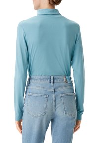 comma casual identity ROLLKRAGEN - Langarmshirt - helles türkis