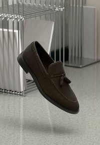 GANT LOZHAM - Čevlji brez vezalk - dark brown