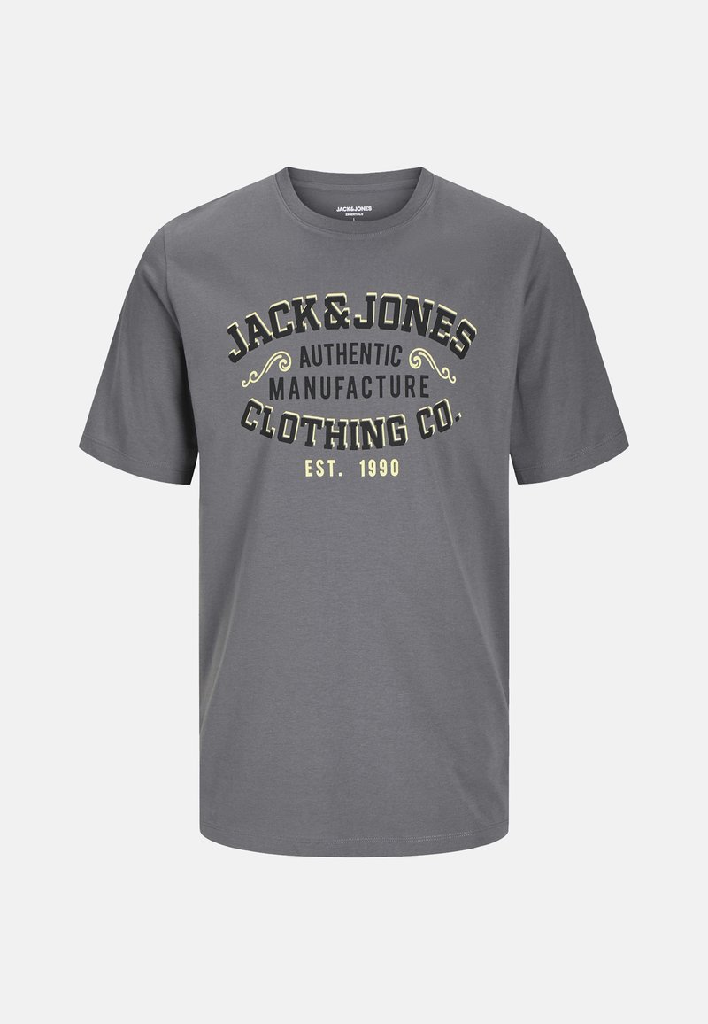 JACK & JONES Jorskull Nature Tee SS - Maglietta Uomo Girocollo, Manica Corta, Cotone, Autunno, Taglio Regular