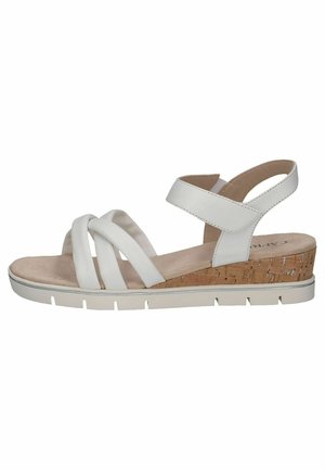 Sandalias de cuña - white nappa