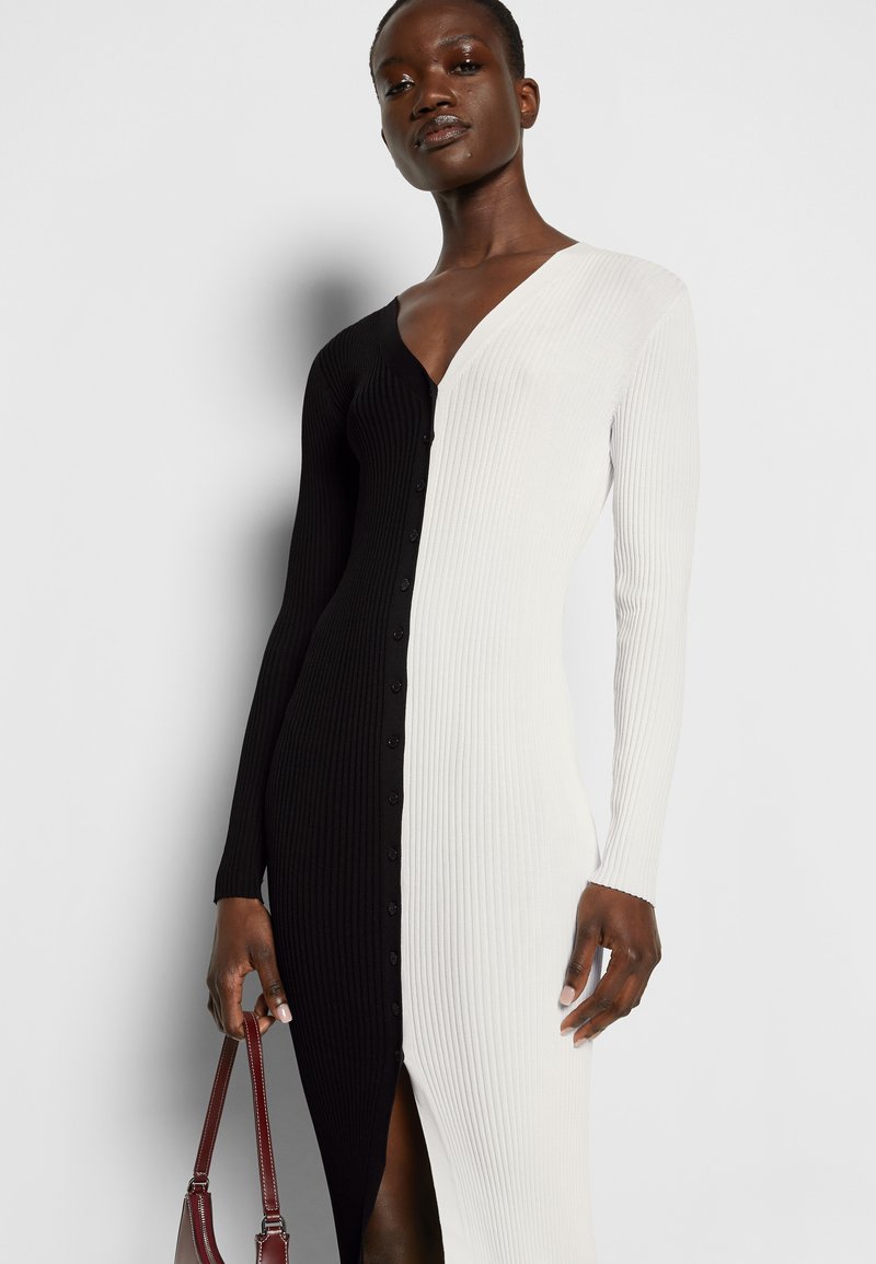 Damen Kleider | STAUD SHOKO Strickkleid black/white/schwarz - AI39605 Damen Kleider | STAUD SHOKO Strickkleid black/white/schwarz - AI39605