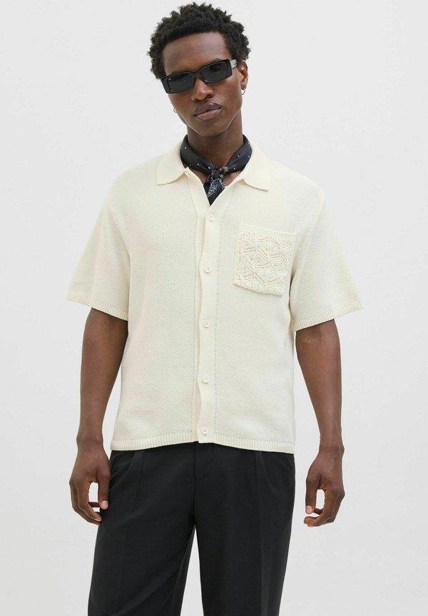 GESTRICKTES POLO - Hemd - sea salt