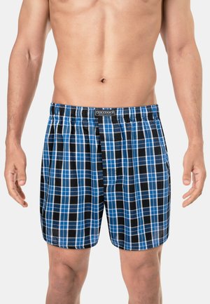 Normani, 3 STÜCK HERREN WEB BOXERSHORTS PACK - Boxer shorts - blau schwarz