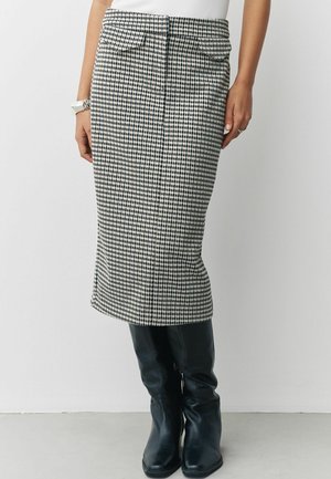 PETITE FIT-PONTE - Bleistiftrock - neutral check