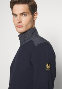 Belstaff KELBY ZIP CARDIGAN - Cardigan - washed navy