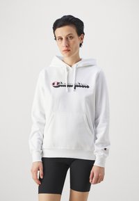 Champion GRAPHIC HOODIE - Mikina - white