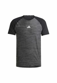 adidas Performance T-shirts print - black melange