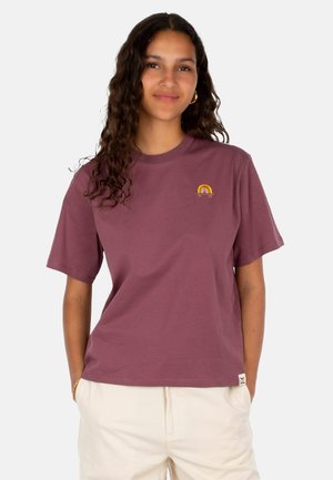 Iriedaily SKATE HEART - T-Shirt basic - plum