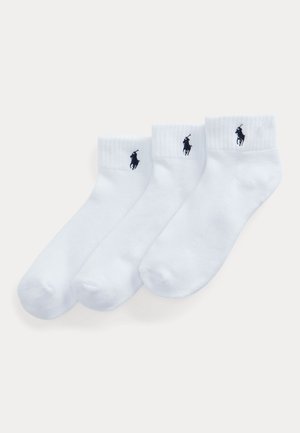 Polo Ralph Lauren HALF-CUSHIONED SPORT ANKLE SOCK 3-PACK - Socks - white