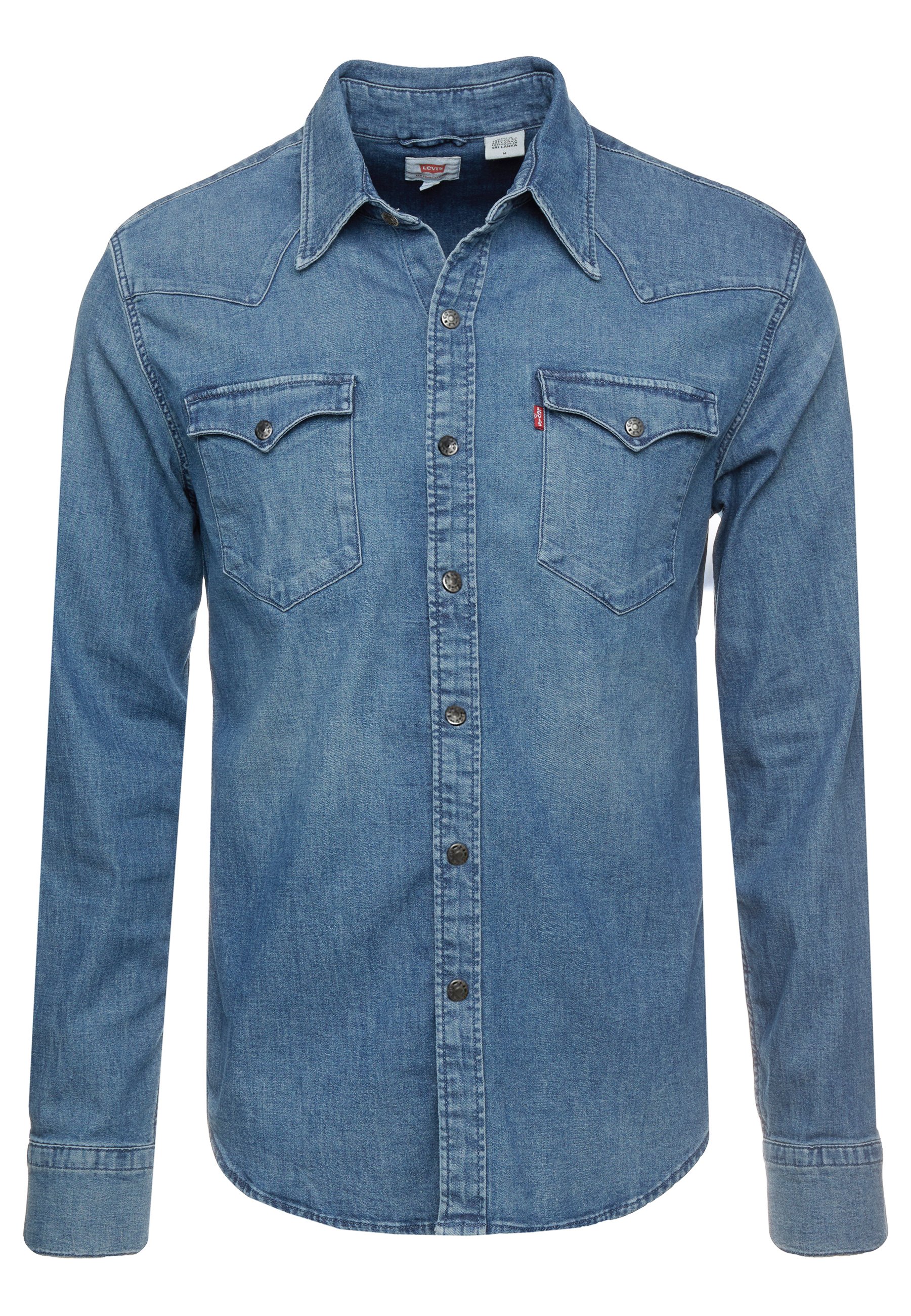 Levi's® BARSTOW WESTERN Skjorte bruised indigo mid Levi's Skjorte Barstow Western Blå Langermede skjorter