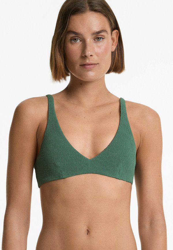CRINKLE HALTER - Bikini-Top