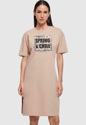 SPRING AND CHILL SLIT  - Jerseykleid - duskrose