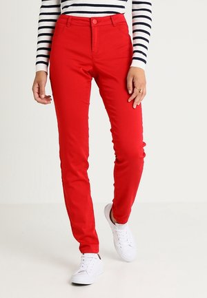 Stoffhose - dark red