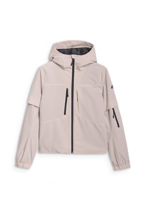 4F, 4F KURTKA PRZEJŚCIOWA Z MEMBRANĄ 5000 DAMSKA - Waterproof jacket - beige