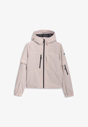 4F, 4F KURTKA PRZEJŚCIOWA Z MEMBRANĄ 5000 DAMSKA - Waterproof jacket - beige
