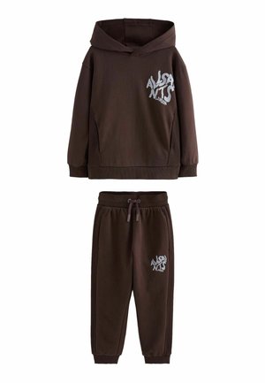 smALLSAINTS, ORLANDO OVERSIZED HODDIE AND JOGGER SET - Treniņtērps - dark brown