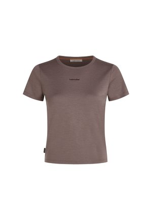 icebreaker, W MER 200 TECH LITE SS CROP SLIM TEE - Camiseta básica - porcini