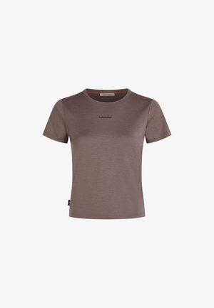 icebreaker, W MER 200 TECH LITE SS CROP SLIM TEE - Camiseta básica - porcini