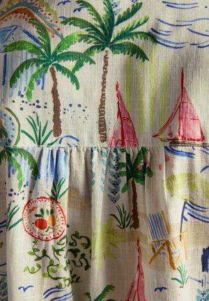 Joules, Button-down blouse - coastal scene print