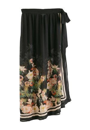 COVER UP KOI FLORAL SARONG   - Strandaccessoire - black koi floral